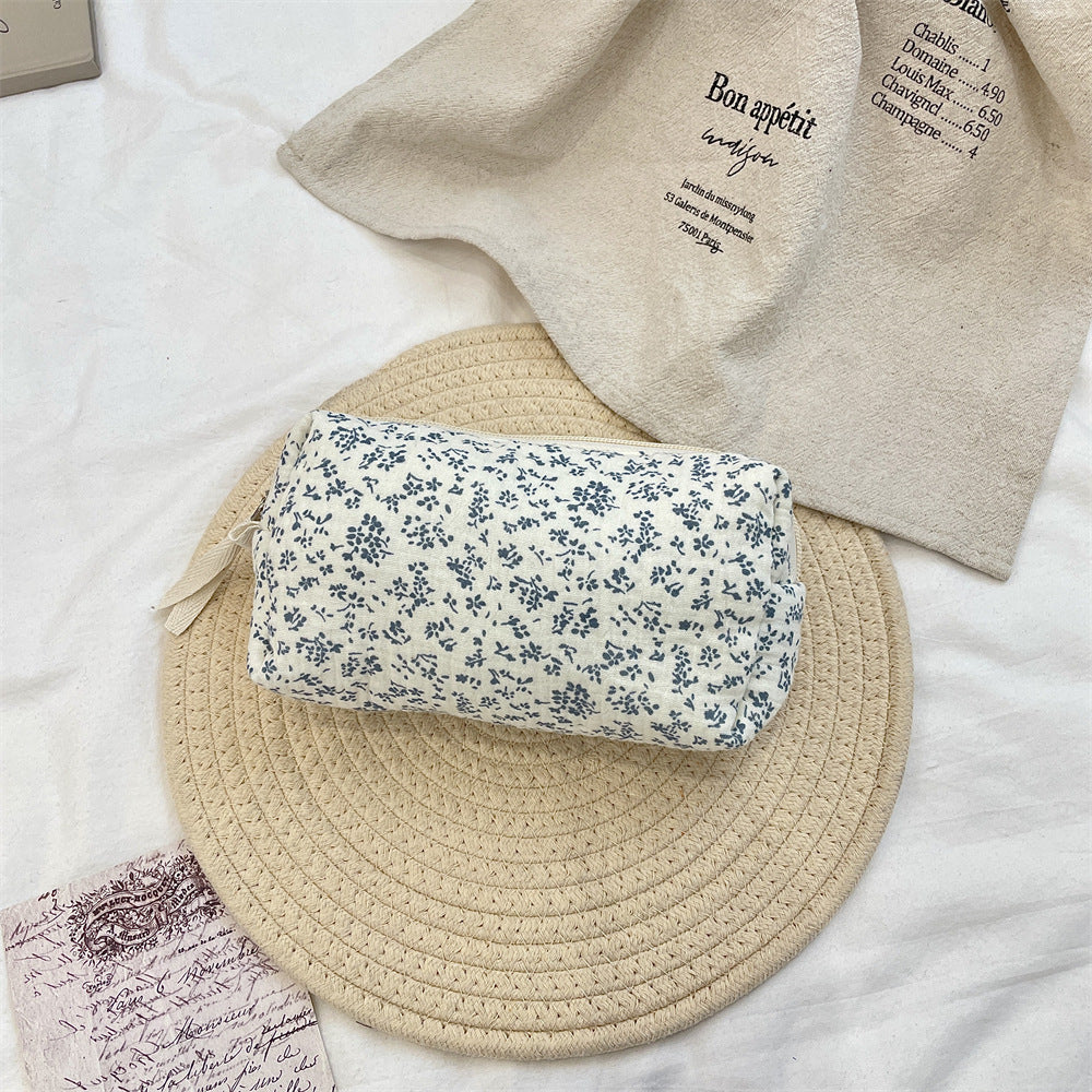 Floral Makeup Bag Large Capacity Cosmetic Organizer Travel Pouch