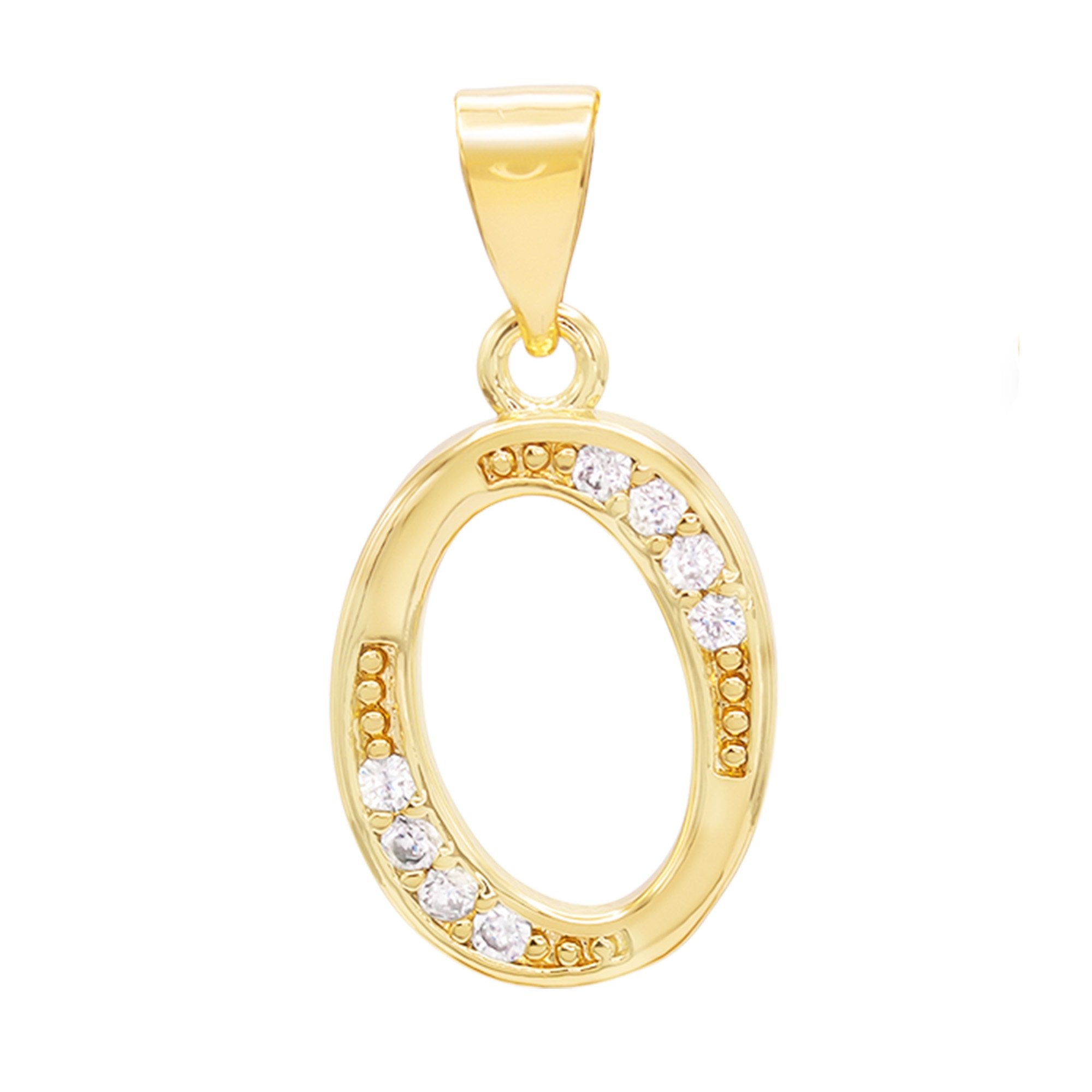 Alphabet A-Z Initial Letter CZ Pendant 14K Gold Filled Box Chain Set 18" 20" 24" Women Necklace Set